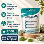 D3Form Vitamine D3 végétale lichen bio vegan 60 comprimés 2000 UI posologie
