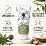 Voile Lacté Noire Ô Naturel - démêlant soin jour 2 en 1 bio avec bénéfices ricin baobab