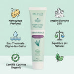 Denticlay Romarin Bio 75ml - Tube dentifrice argile blanche et eau thermale avec bénéfices