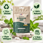Dentifrice à croquer menthe Apimani recharge 120 pastilles zéro déchet naturel bio