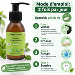 Dentifrice argile blanche mentholé Comme Avant 90ml avec mode d'emploi 4 étapes