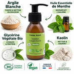 Dentifrice argile blanche mentholé Comme Avant 90ml en flacon verre avec ingrédients bio