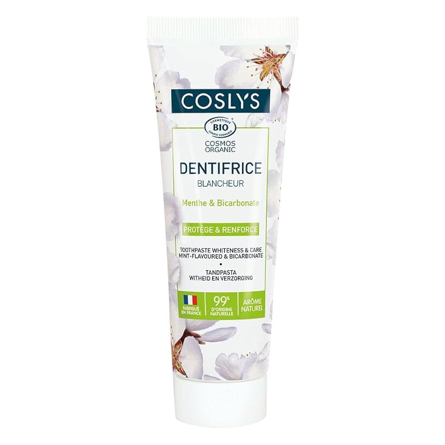 Un dentifrice blancheur bio de 75 ml de la marque Coslys