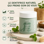 Dentifrice menthe Endro 100ml en pot verre, naturel sans fluor, fabriqué Bretagne