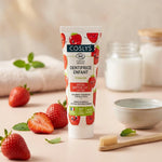 Dentifrice enfant fraise Coslys 50ml avec fraises fraîches et éléments naturels
