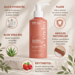 Dentifrice enfants fruits rouges Endro 175g avec ingrédients naturels : fluor, silice, aloe vera et argiles