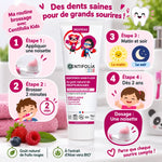 Dentifrice Fruits Rouges Centifolia 75ml avec guide de brossage pour enfants dès 2 ans