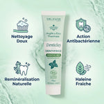 Dentifrice menthe bio 75ml Argile & Eau Thermale avec bénéfices : nettoyage doux, action antibactérienne, reminéralisation
