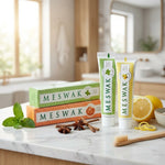 Dentifrice Meswak Ayurvédique Kerala Nature 3 saveurs menthe citron avec ingrédients naturels