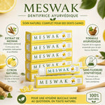 Dentifrice Meswak ayurvédique citron 100g Kerala Nature avec ingrédients naturels sans fluorure