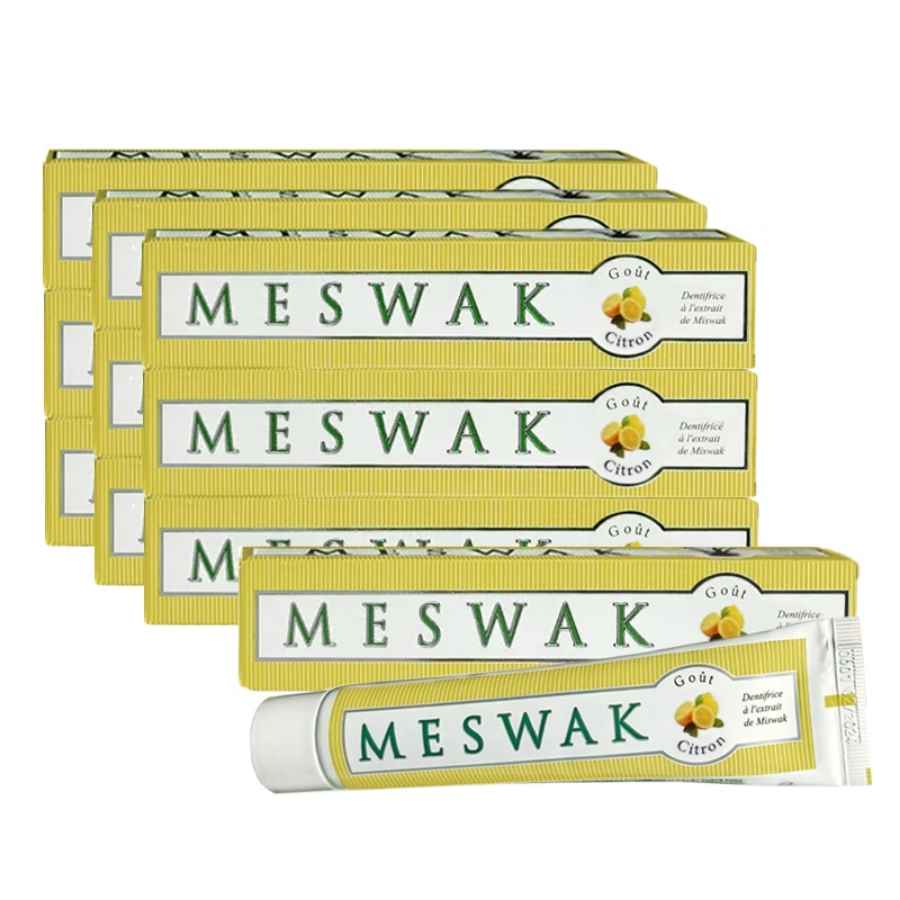 Un Dentifrice ayurvédique Meswak citron de 100g de la marque Kerala Nature