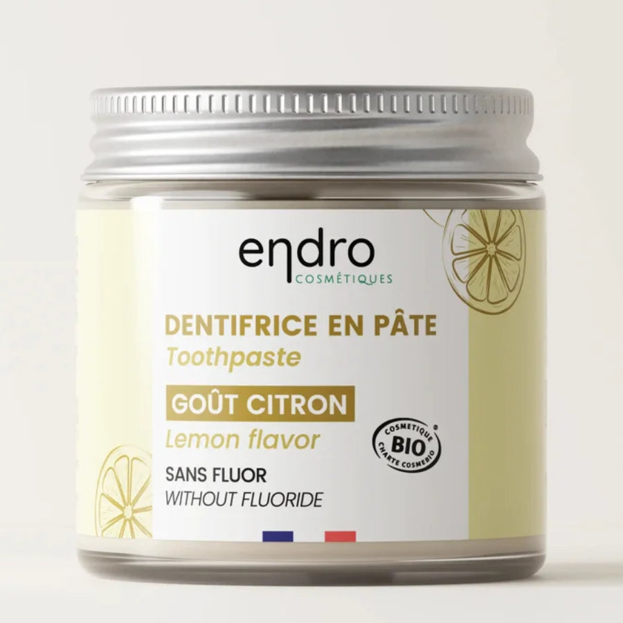 Dentifrice citron de la marque endro de 100ml.