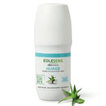 Déodorant bio Eolesens Nuage roll-on blanc avec bande turquoise sur fond blanc