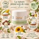 Déodorant crème Fleur d'Amandier Bio Florame 50g avec ingrédients naturels