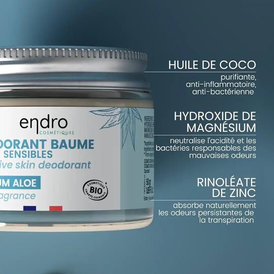 La composition et les bienfaits du Déodorant Solide Aloe Vera pour Peaux Sensibles d'Endro