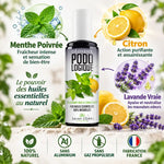 Déodorant Déovert 100ml spray pieds et chaussures menthe citron lavande naturel