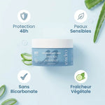 Déodorant solide Aloe Vera Endro peaux sensibles avec bénéfices 48h sans bicarbonate