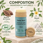 Déodorant solide Monoï beurre de cacao bio - Composition naturels ingrédients