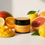 Déodorant solide Najel bio vegan Mangue Citrus en pot noir avec fruits frais