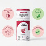 Déodorant solide Grenade 50g Pimpant naturel sans aluminium protection 24h