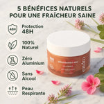 Déodorant solide Endro Palmarosa & Géranium - Protection 48h naturelle sans aluminium
