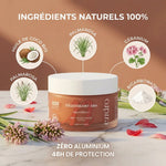 Déodorant solide Palmarosa Géranium Endro avec ingrédients naturels bio et protection 48h