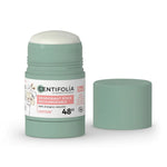 Déodorant stick rechargeable 48h Centifolia coton, casing vert sauge avec capuchon blanc