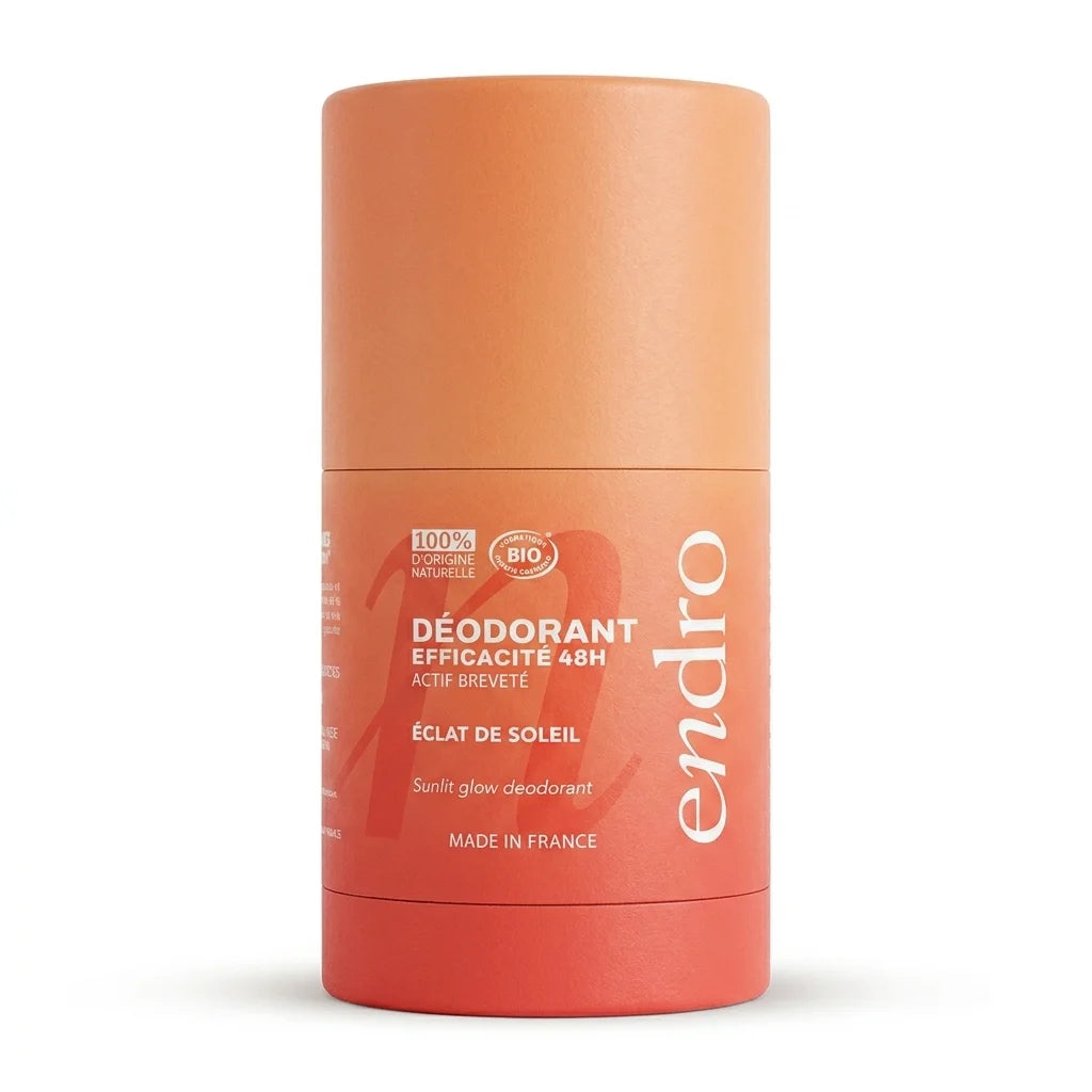 Déodorant stick rechargeable Endro Éclat de Soleil 50g bio efficacité 48h made in France