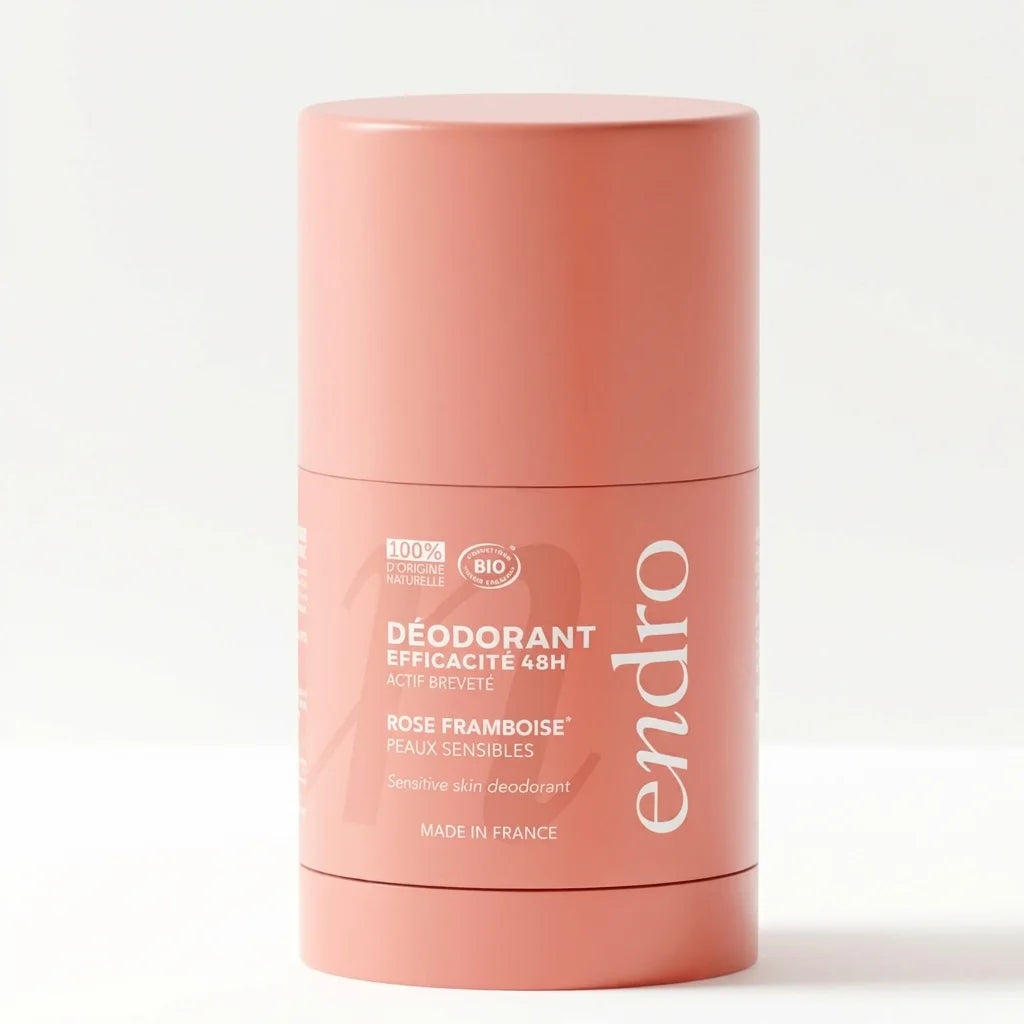 Déodorant stick rechargeable Endro rose-framboise 50g bio naturel