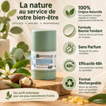Déodorant stick rechargeable Centifolia sans parfum 50g efficacité 48h naturel