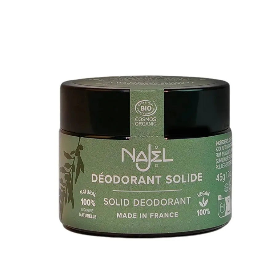 Un déodorant baume solide parfum embrun de Najel