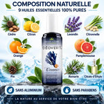 Déovert Océanic déodorant naturel 100ml avec 9 huiles essentielles pures, sans aluminium ni parabens