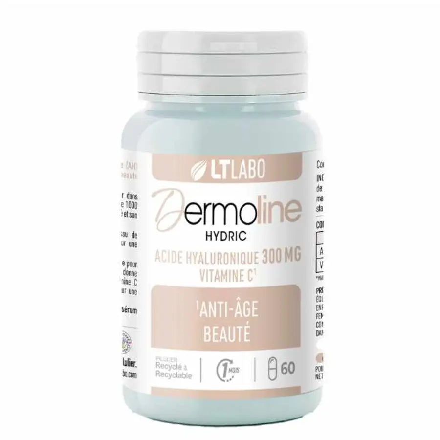 Une boite de Dermoline Hydric surconcentrée de 60 gélules de la marque LT Labo