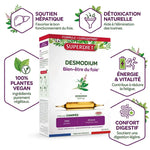 Desmodium 20 ampoules Superdiet - Soutien hépatique et détoxication naturelle avec 5 bénéfices clés