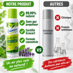 Comparaison désodorisant Etamine du Lys 125ml naturel vs produits chimiques concurrents