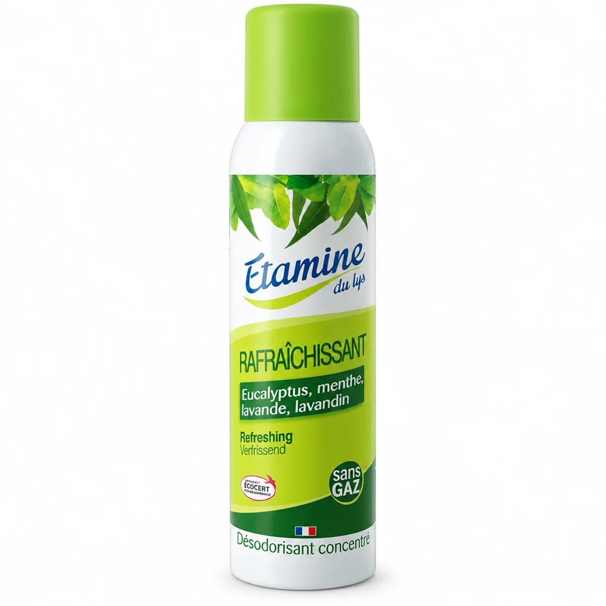 Désodorisant Etamine du Lys 125ml spray eucalyptus menthe lavande blanc et vert