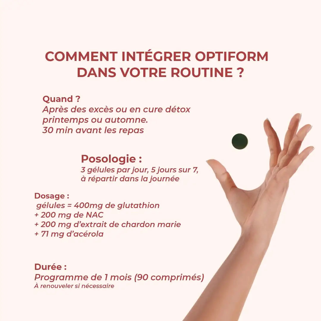 Posologie et conseils d'utilisation de Detox Foie Optiform Inolab