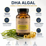 DHA algues Life's Code - Oméga 3 végétal Schizochytrium avec bénéfices cerveau, vision et cœur