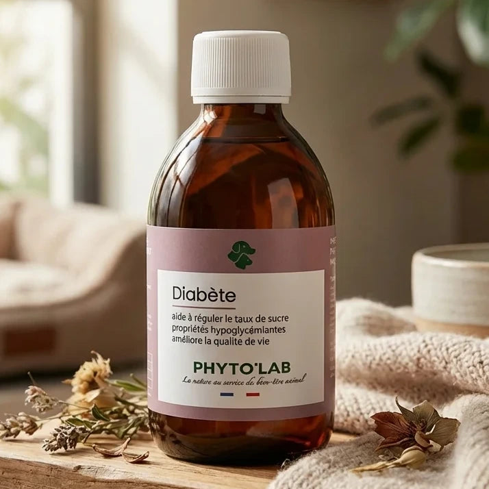 Complément naturel Phytolab Diabète pour chiens et chats diabétiques en flacon verre