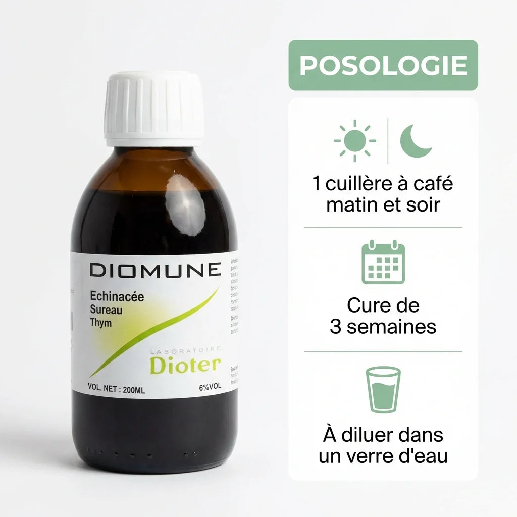 Diomune 200ml sirop Laboratoire Dioter avec posologie et mode d'emploi