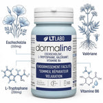 Dormaline 60 gélules LT Labo avec ingrédients Eschscholzia, L-Tryptophane, Valériane et Vitamine B6