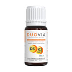Un flacon de Duovia INOLAB contenant de la Vitamine D3 et K2 MK7 