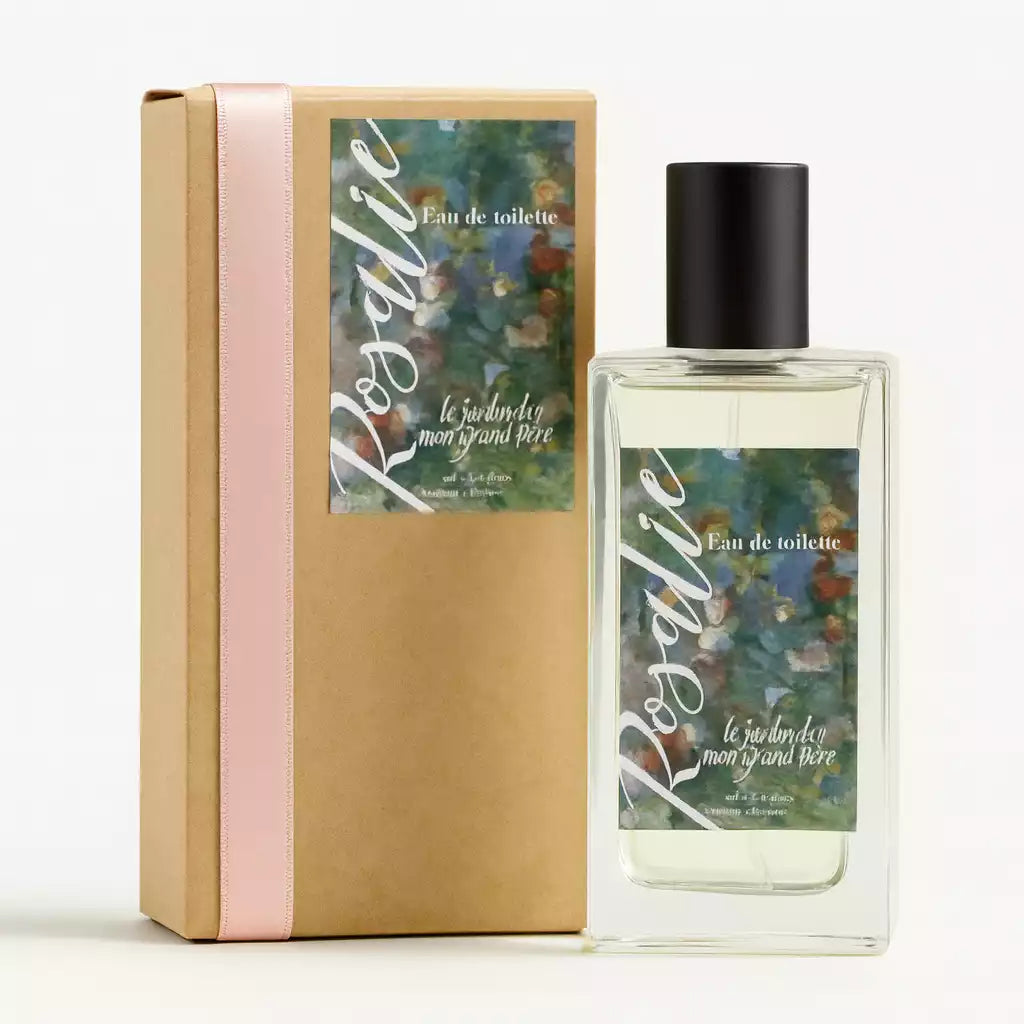 Une eau de toilette Rosalie de la marque Jardin de mon Grand Père

