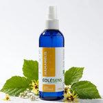 Eau florale Hamamélis bio Eolesens 200ml avec feuilles fraîches et gouttes d'eau