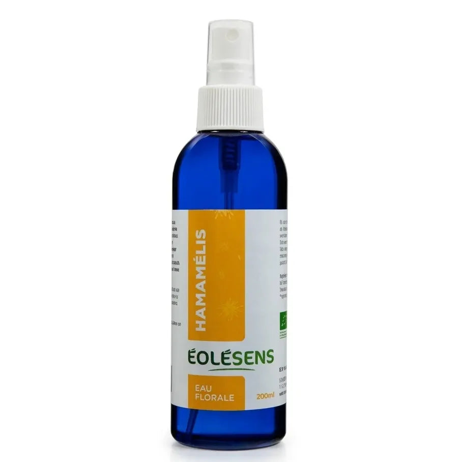 Eau florale hamamélis bio Eolesens 200ml flacon spray verre bleu sans alcool