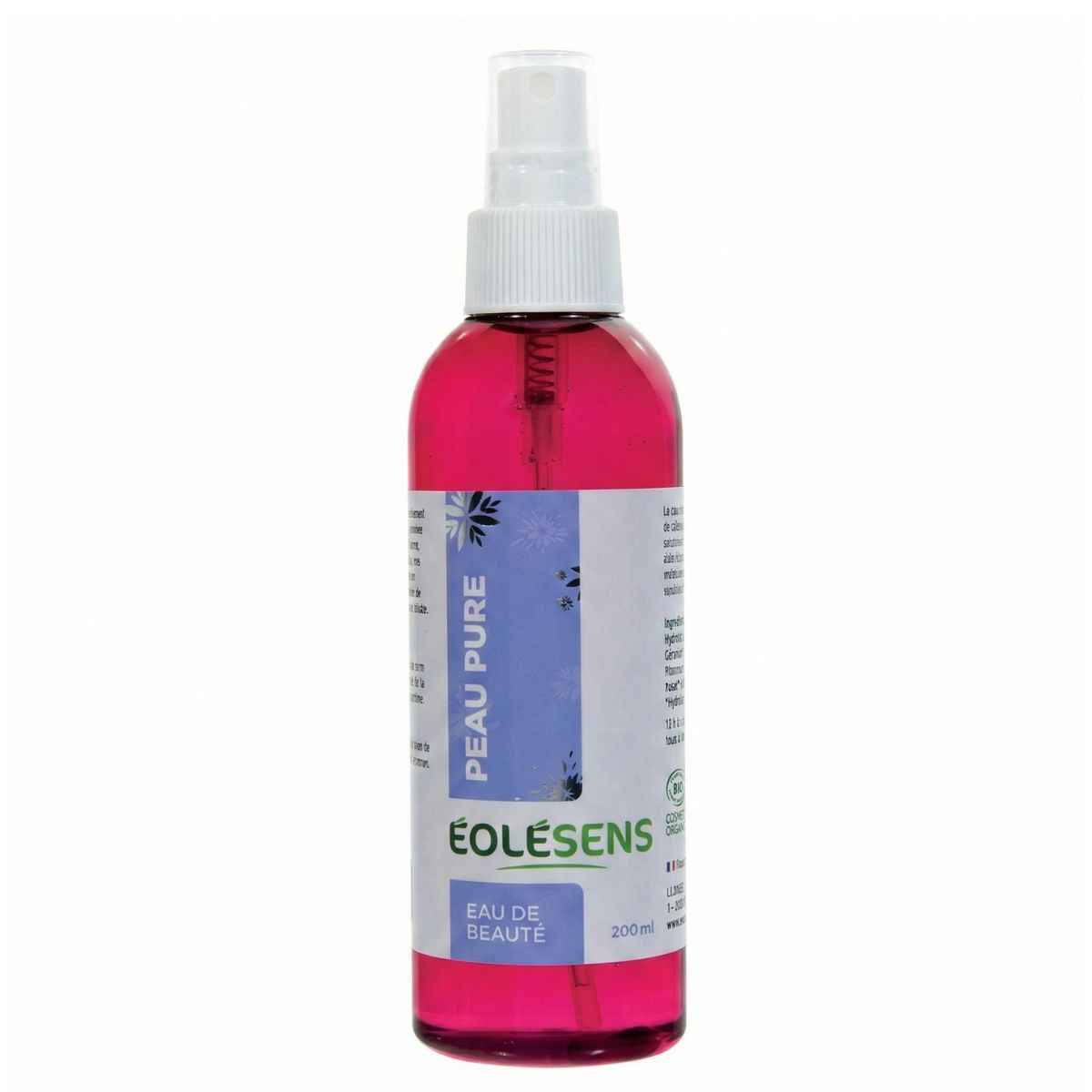 Une eau pure pour la beauté de la peau de la marque eolesens