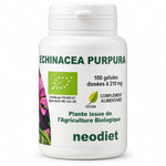 Flacon Echinacea Bio 210mg Vital Osmose, 100 gélules de racine d'échinacée certifiée bio