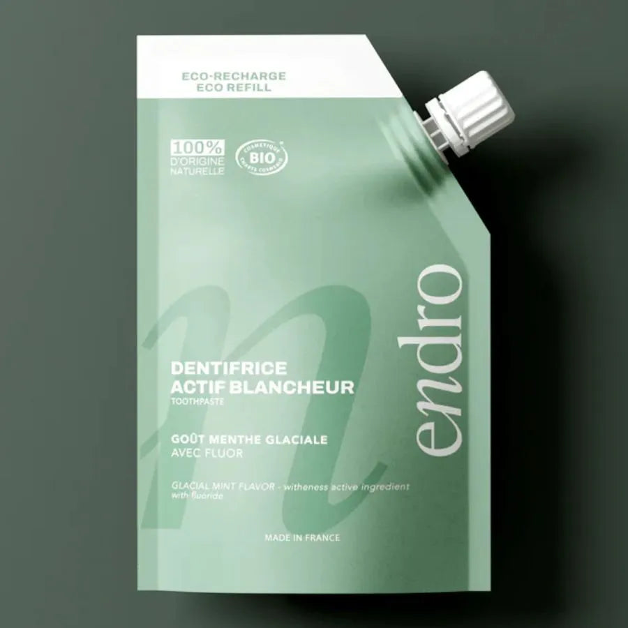 Une recharge de dentifrice menthe glaciale de la marque endro en 350g