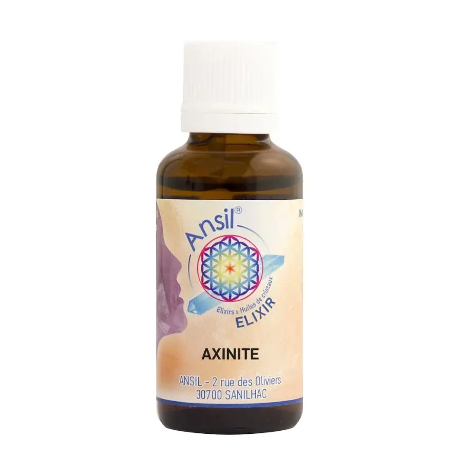 Flacon de 30 ml d'élixir de cristal Axinite de la marque Ansil