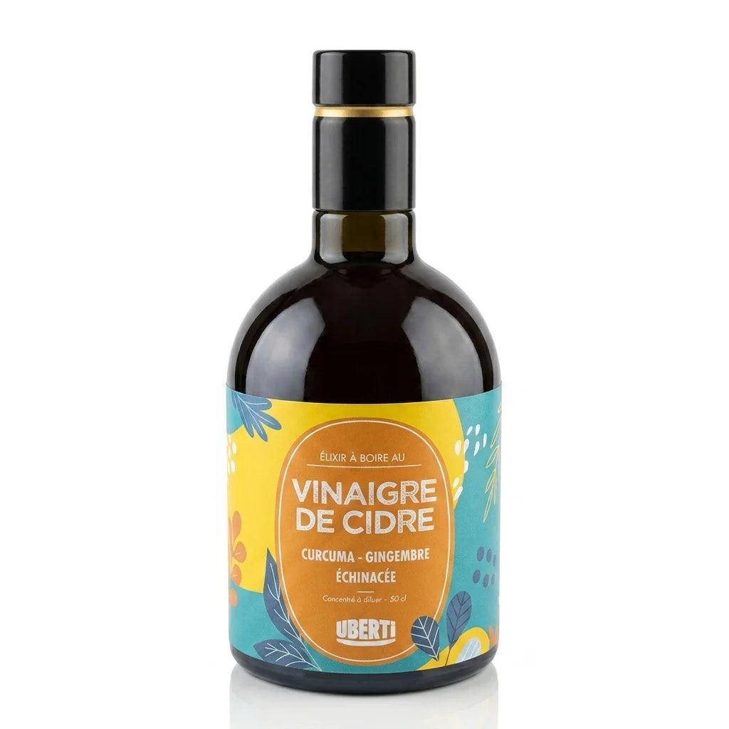 Uberti Elixir Detox bio 50cl bouteille curcuma gingembre échinacée